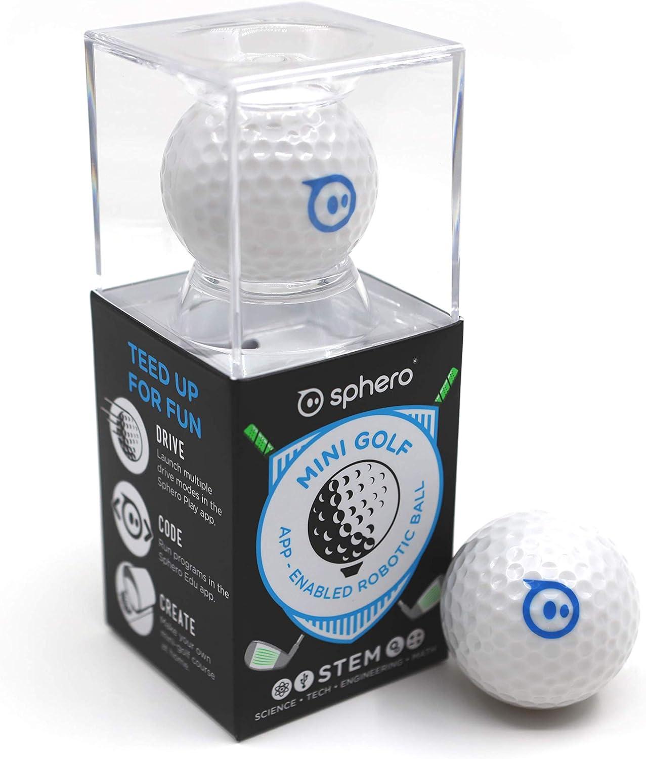 image:imageSphero Mini Blue Coding Robot Ball Educational Coding and Gaming for Kids and Teens Bluetooth Connectivity Interactive and Fun Learning Experience for Ages 8Eggshell Whitegolf