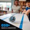Sphero Bolt+: Coding & AI Learning Robot – Program with Draw, Blocks, Python & Javascript – Animated LCD Display – Ages 8+ – Durable, Qi Charging, Waterproof(BOLT+)