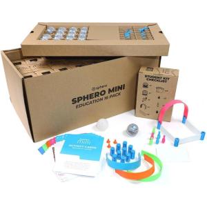 Sphero Mini 16-Pack – App-Enabled Coding Robots for Classrooms – Teach Computer Science, Coding, & AI Literacy – STEM & STEAM Learning Kit for Kids 8+ – Program with Draw, Blocks, Python, & JavaScript