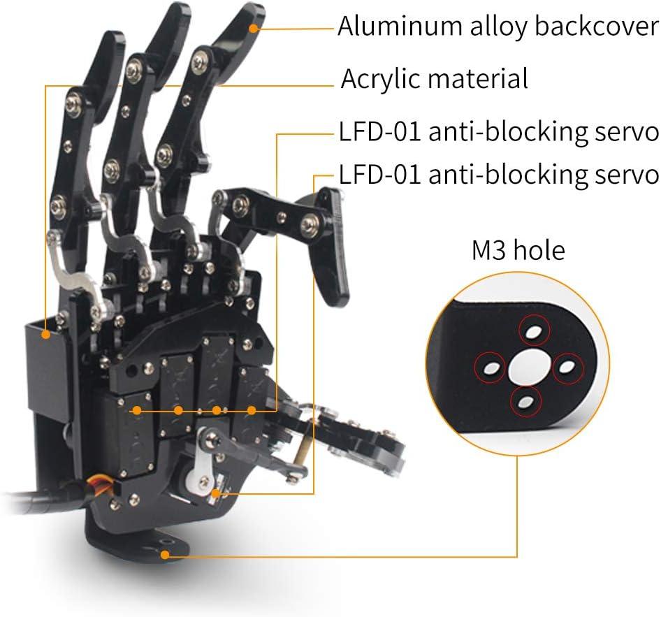 image:imageRobot Hand Five Fingers Solely Movement Bionic Robot Mechanical Arm DIY Right HandLeft Hand