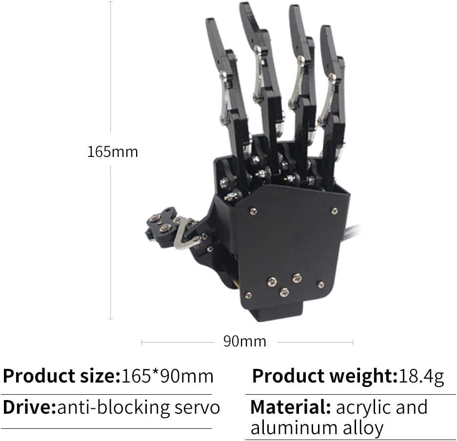 image:imageRobot Hand Five Fingers Solely Movement Bionic Robot Mechanical Arm DIY Right HandLeft Hand
