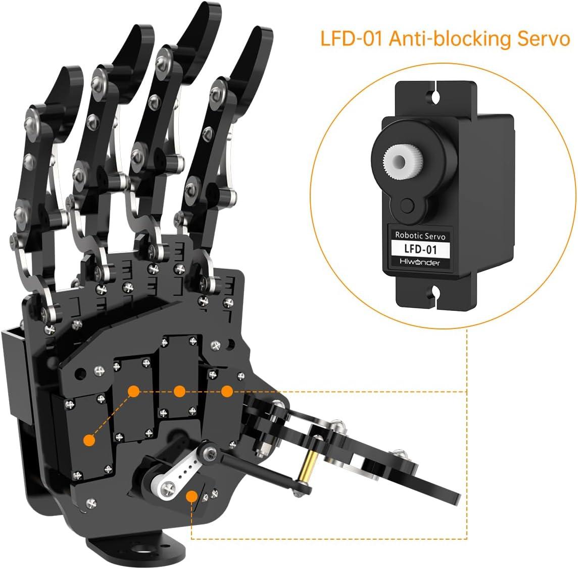 image:imageRobot Hand Five Fingers Solely Movement Bionic Robot Mechanical Arm DIY Right HandLeft Hand