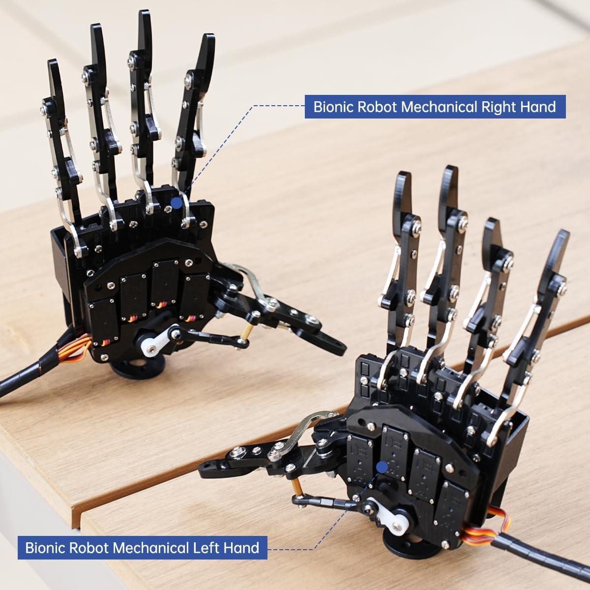 image:imageRobot Hand Five Fingers Solely Movement Bionic Robot Mechanical Arm DIY Right HandLeft Hand with Tester