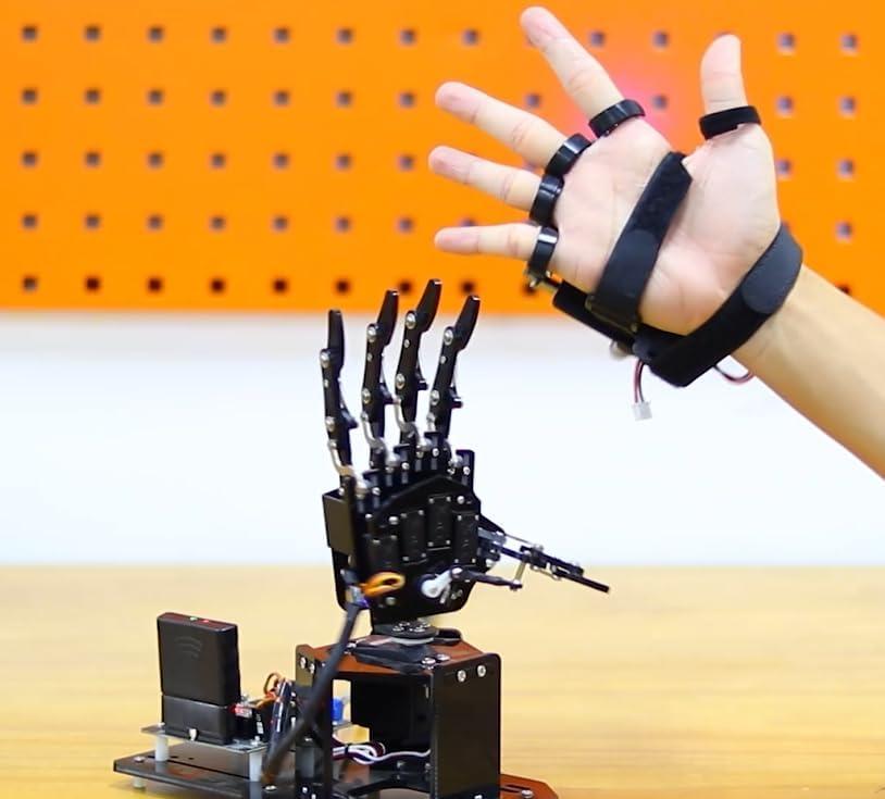 image:imageRobot Hand Glove Control Gesture Sensing for Arduino Robot Open Source Wireless Somatosensory Mechanical Robot Arm Glove for Robot Secondary Development