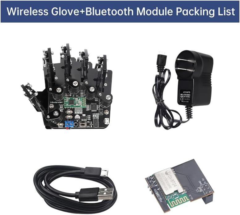 image:imageRobot Hand Glove Control Gesture Sensing for Arduino Robot Open Source Wireless Somatosensory Mechanical Robot Arm Glove for Robot Secondary Development