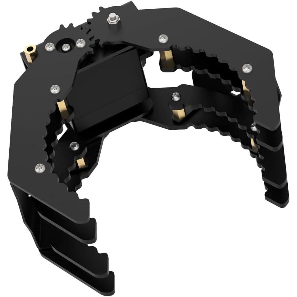 image:imageMechanical Robot Arm ClawGripper Robot Gripper Black Mechanical Claw Without servowith servo