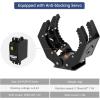 Mechanical Robot Arm Claw/Gripper Robot Gripper (Black Mechanical Claw Without servo)(with servo)