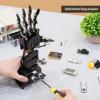 Robot Hand with Micro: bit V2 AI Bionic Robotic Hand Five Fingers Solely Movement Mechanical Arm DIY Smart Robot & Engineering Kits, Science/Coding/Programming Set