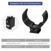 Robotic Claw Full Metal Wave Edge Clamp Robot Hand Gripper Grabber, 1LB Max Grab Weight & 0-9in Open Range High Torque Robotic Arm Replace Claw Robot DIY, Mechanical Claw without Servo(with servo)
