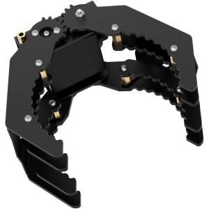 Mechanical Robot Arm Claw/Gripper Robot Gripper (Black Mechanical Claw Without servo)(with servo)