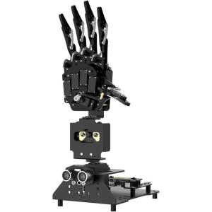 Robot Hand with Micro: bit V2 AI Bionic Robotic Hand Five Fingers Solely Movement Mechanical Arm DIY Smart Robot & Engineering Kits, Science/Coding/Programming Set