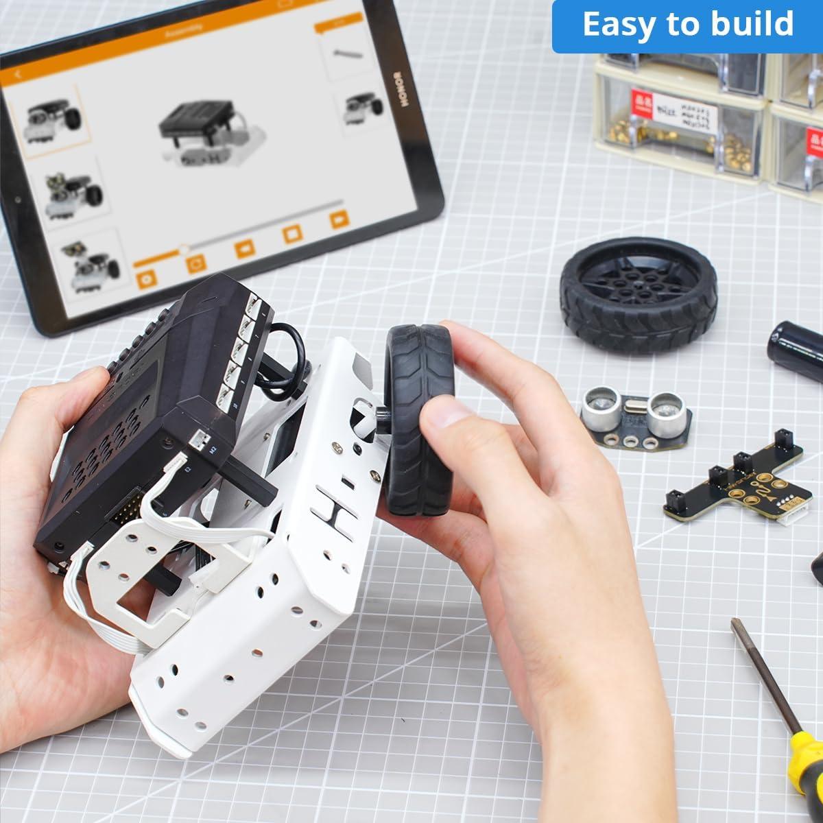 image:imageAiNova AI Vision Robot Car for Scratch amp Python Programming Coding Robot Kit STEM Projects Educational Building Robot Open Source Smart Robotic Standard Kit