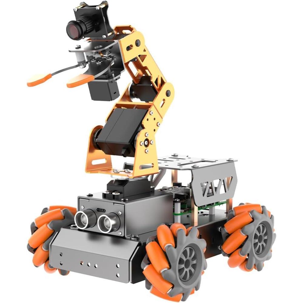 image:imageMasterPi 5DOF Robotic Arm for RaspberryPi 5 AI Vision Tracking Target Sorting Line Follow Open Source Programming Smart Robot Car Kit for Teen Adult STEM Educational Building Robot RPi Not IncludedWith RPi 5 8