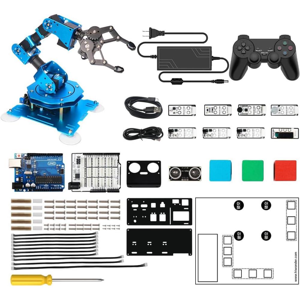 image:imageRobotic Arm 6DOF Robot Arm Kit with Secondary Development Compatible with Arduino DIY Programming Kit STEAM Robot with Sensor and Arduino Open Source Code amp Tutorial
