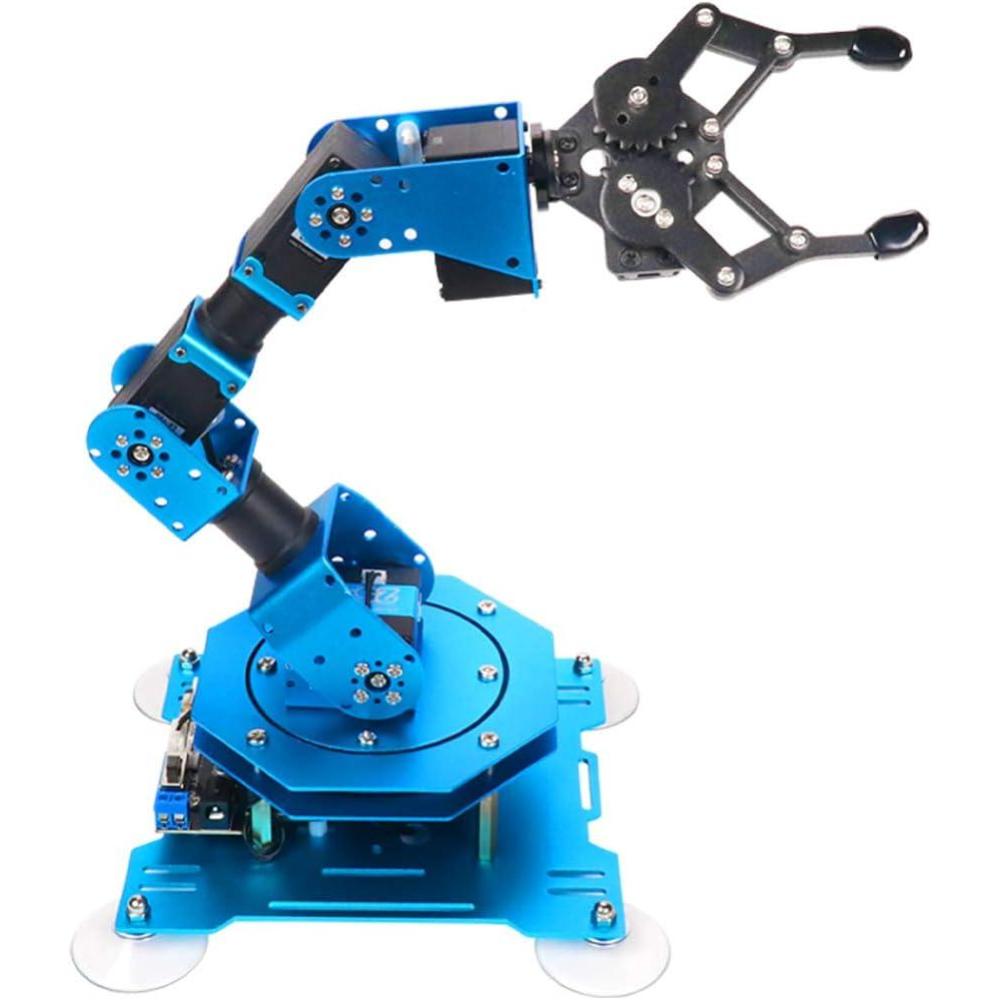 image:imageRobotic Arm for Arduino Coding Programming 6DOF HiwonderxArm1S STEM Educational Building Robot Arm Kits 6 AXIS Full Metal Robotic Arm Wireless ControllerPCAppMouse Control Learning RobotHiwonderxArm1S