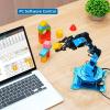 Robotic Arm for Arduino Coding Programming 6DOF Hiwonder-xArm1S STEM Educational Building Robot Arm Kits, 6 AXIS Full Metal Robotic Arm Wireless Controller/PC/App/Mouse Control Learning Robot(Hiwonder-xArm1S)