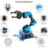 Robotic Arm for Arduino Coding Programming 6DOF Hiwonder-xArm1S STEM Educational Building Robot Arm Kits, 6 AXIS Full Metal Robotic Arm Wireless Controller/PC/App/Mouse Control Learning Robot(Hiwonder-xArm1S)