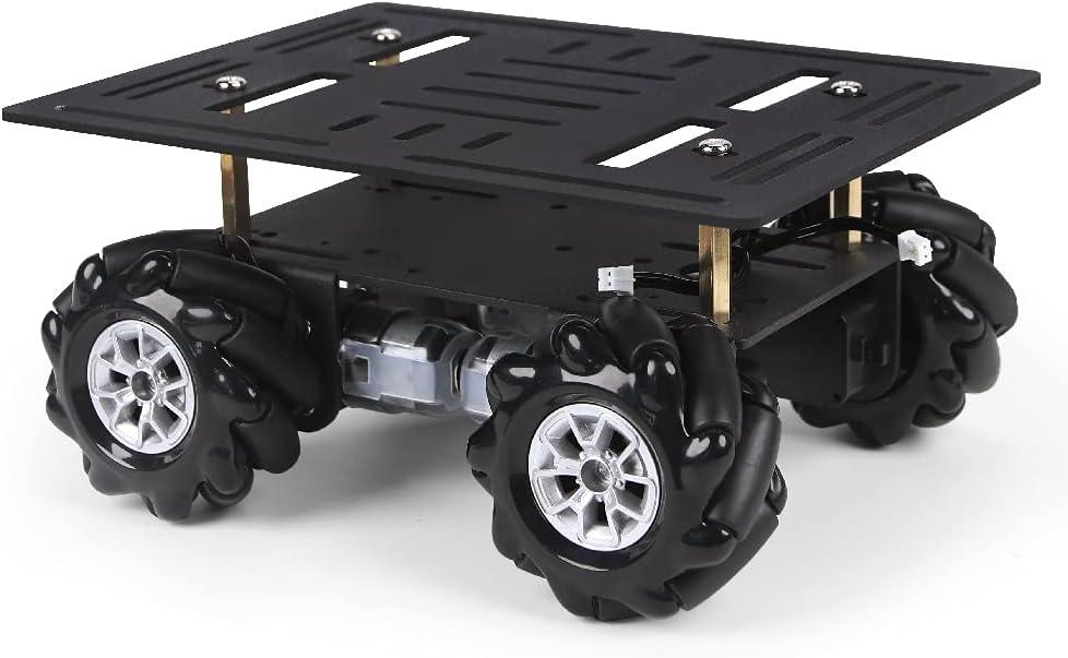 image:imageMecanum Wheel 60mm High Hardness Plastic Wheel OmniDirectional Wheel Intelligent Robot Car Components DIY Accessories4PCSBlack