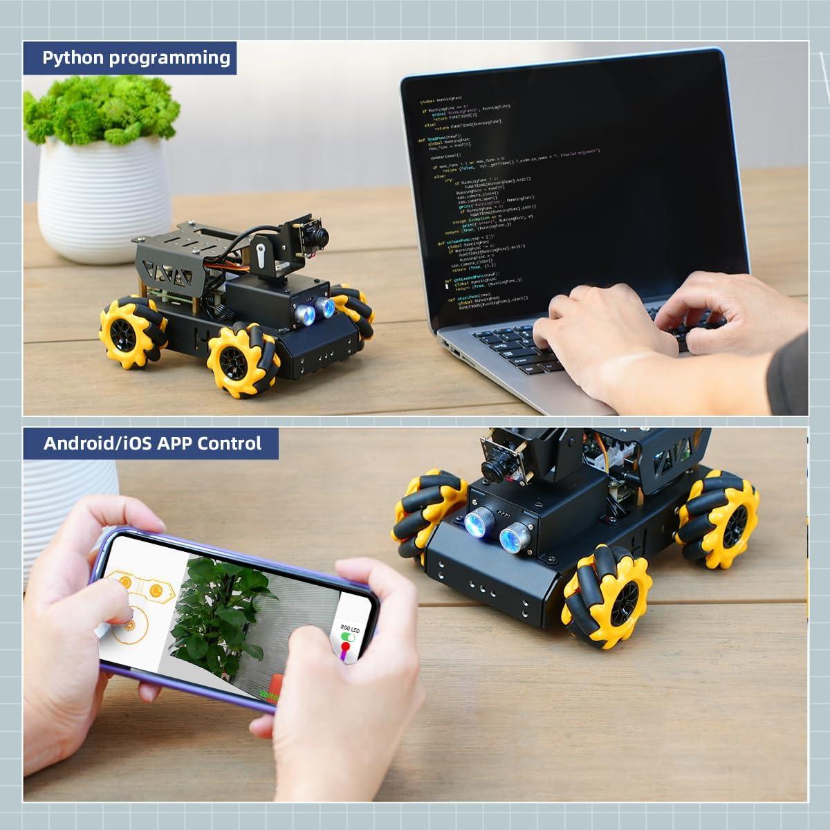 image:imageTurboPi Robot Car for RaspberryPi AI Vision Camera Programmable Smart Robot Car Kit Color Sorting Line Tracking Target Recognition Obstacle Avoidance Support Python Linux Standard Kit Without RPiAdvanced with 8GB Raspberry Pi 5