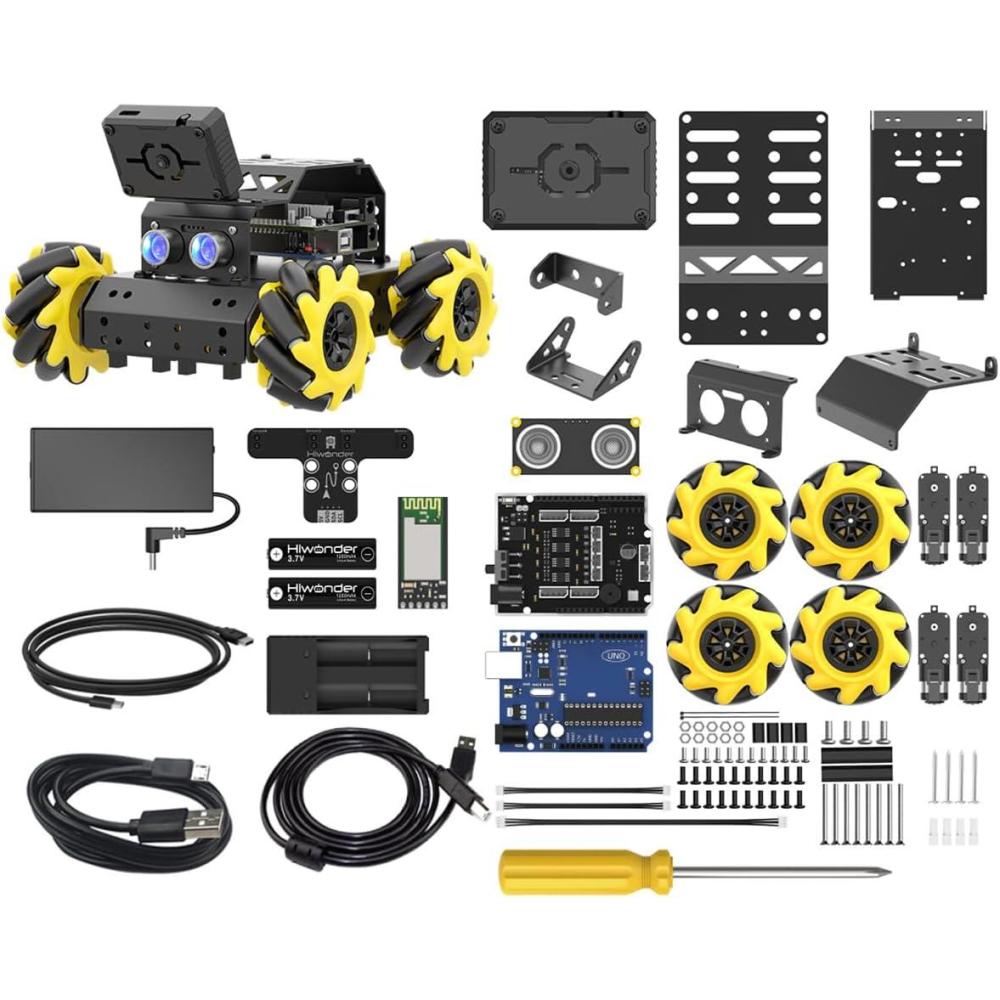 image:imageRobotic Kit for Arduino Robot Car AI Camera Vision Recognition Target Tracking Obstacle Avoidance Programmable STEM Robot Gift for Ages 12 14 16 Camera Robot Kit miniAuto Standard KitStandard