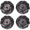 Mecanum Wheel, 60mm High Hardness Plastic Wheel, Omni-Directional Wheel Intelligent Robot Car Components, DIY Accessories(4PCS)(Black)