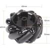 Mecanum Wheel, 60mm High Hardness Plastic Wheel, Omni-Directional Wheel Intelligent Robot Car Components, DIY Accessories(4PCS)(Black)
