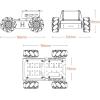 Mecanum Wheel Chassis Car Kit with TT Motor, Aluminum Alloy Frame, Smart Car Kit for DIY Education Robot