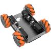 Mecanum Wheel Chassis Car Kit with TT Motor, Aluminum Alloy Frame, Smart Car Kit for DIY Education Robot