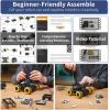 Robotic Kit for Arduino Robot Car AI Camera Vision Recognition Target Tracking Obstacle Avoidance, Programmable STEM Robot Gift for Ages 12 14 16+, Camera Robot Kit, miniAuto Standard Kit(Standard)