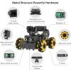 TurboPi Robot Car for RaspberryPi AI Vision Camera Programmable Smart Robot Car Kit, Color Sorting Line Tracking Target Recognition Obstacle Avoidance, Support Python Linux, Standard Kit Without RPi(Advanced with 8GB Raspberry Pi 5)