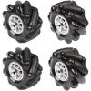 image:imageMecanum Wheel 60mm High Hardness Plastic Wheel OmniDirectional Wheel Intelligent Robot Car Components DIY Accessories4PCSBlack