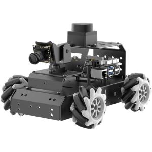 ROS2 Robot Car for Raspberry Pi 5 Programmable AI Vision Smart Robot Kit 360° Omnidirectional Movement Chassis, Lidar SLAM Mapping Navigation Path Planning Autonomous Driving, MentorPi M1 Without RPi(With RPi 5 4GB)