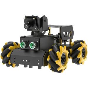 TurboPi Robot Car for RaspberryPi AI Vision Camera Programmable Smart Robot Car Kit, Color Sorting Line Tracking Target Recognition Obstacle Avoidance, Support Python Linux, Standard Kit Without RPi(Standard with 4GB Raspberry Pi 5)