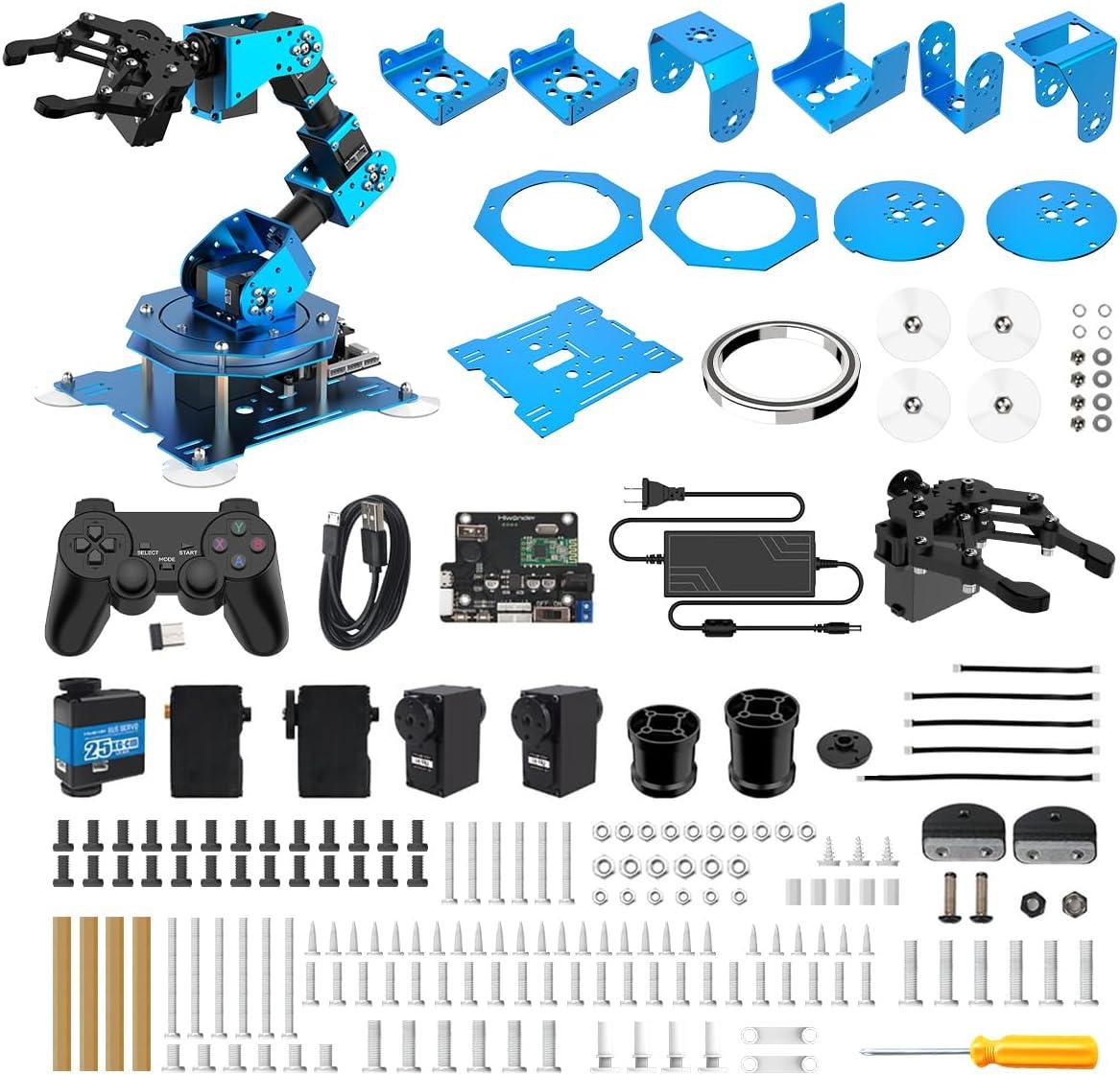 image:imageHiwonderxArm1S Programming Desktop Robotic Arm with Powerful and Robust Intelligent Bus Servos Featuring Position and Voltage Feedback Unassembled