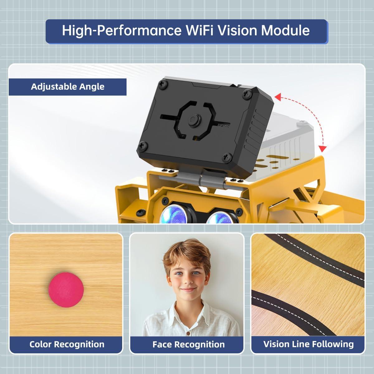 image:imageMechDog Robot Dog for Arduino Scratch Python Starter Smart Robot Kit with ESP32 AI Camera Self Balancing Target RecognitionampTracing Open Source Bionic Quadruped Programming Science Set Standard KitAdvance Kit