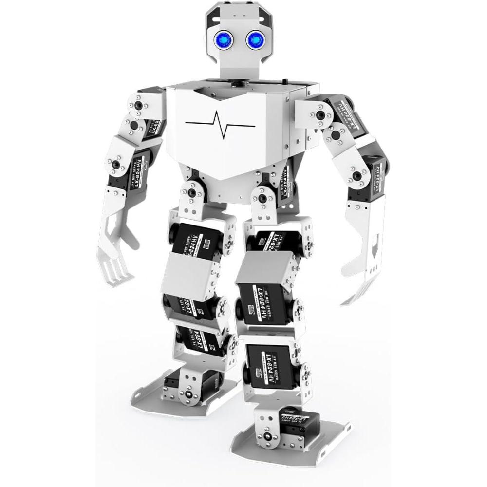 image:imageAI Vision amp Voice Interaction Robot for Arduino Scratch Python Starter Programming 17DOF Humanoid Robot STEM Project Education Voice Command Walking Dancing Kicking SelfStand Up Tonybot Standard kitStandard Kit