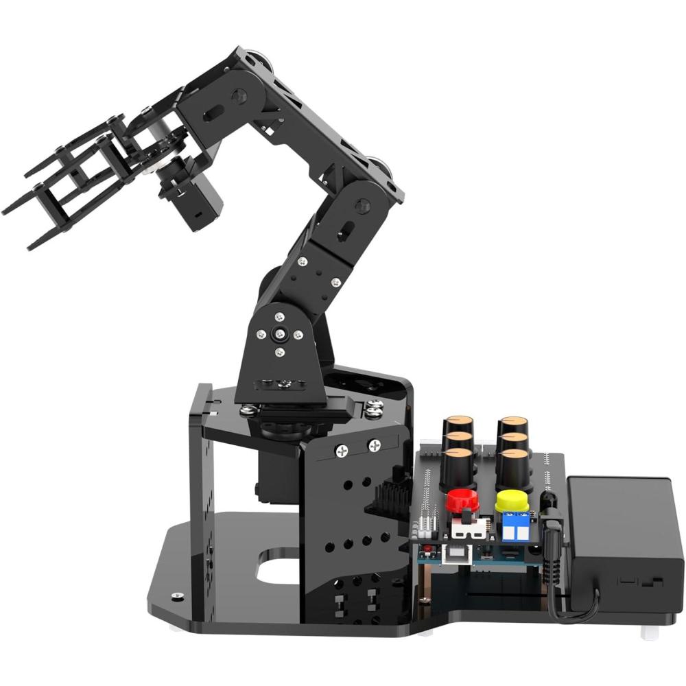 image:imageRobotic Arm with Arduino 5DOFAxis AI Smart Robot Arm Open Source STEM Educational Building Robotics amp Engineering Kits ScienceCodingProgramming Set miniArm Starter KitStarter Kit