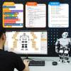 AI Vision & Voice Interaction Robot for Arduino Scratch Python Starter Programming 17DOF Humanoid Robot STEM Project Education Voice Command Walking Dancing Kicking Self-Stand Up, Tonybot Standard kit(Standard Kit)