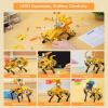 MechDog Robot Dog for Arduino Scratch Python Starter Smart Robot Kit with ESP32 AI Camera, Self Balancing Target Recognition&Tracing Open Source Bionic Quadruped Programming Science Set, Standard Kit(Ultimate Kit)