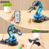Robotic Arm Kit 6DOF Programming Robot Arm with 5 Servo, Handle, Mechanical Claw and More, PC Software APP Control with Tutorial(LeArm)