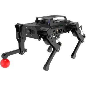 PuppyPi ROS2 Robot Dog with ChatGPT Large AI Models AI Embodied Intelligence Robotic Dog Vision Scene Voice Command Understanding Bionic Quadruped ROS Education Robot, Standard & RaspberryPi5 8GB(Advanced Kit  RPi 5 4GB)